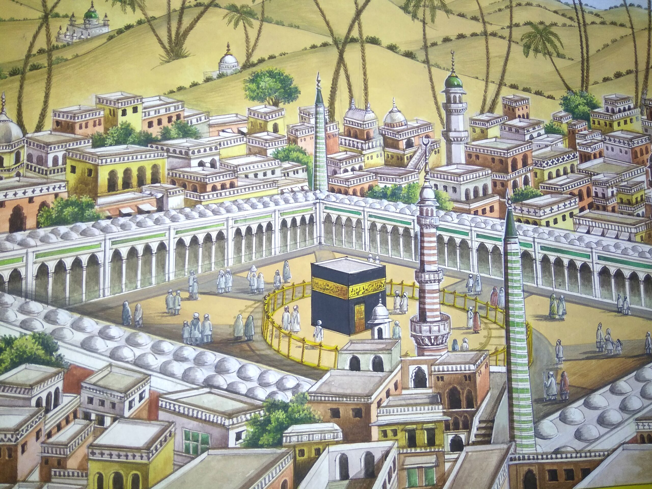 Mecca Madina Painting