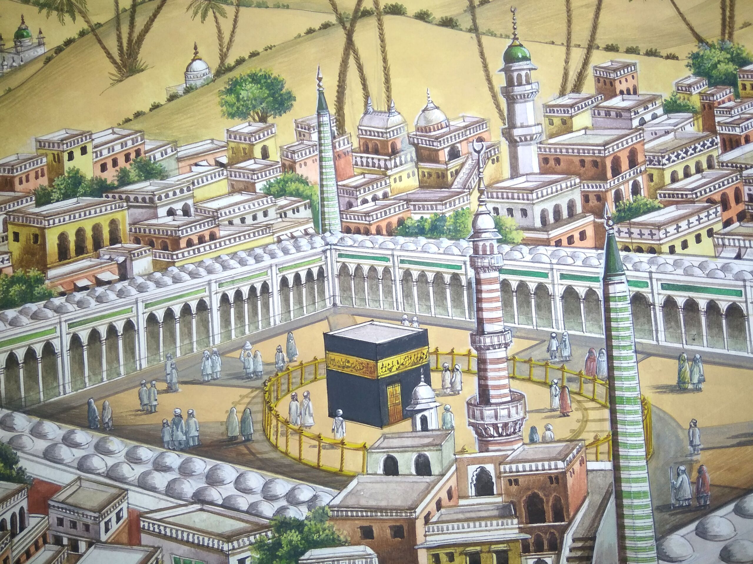 Mecca Madina Painting