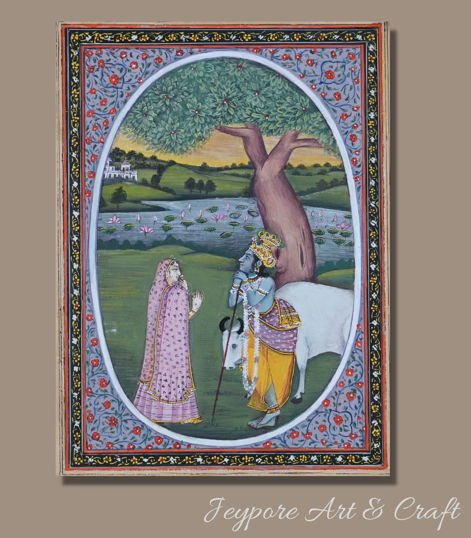 Lord Radha Krishna Miniature Painting