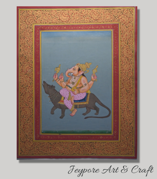 God Ganesh Miniature Painting