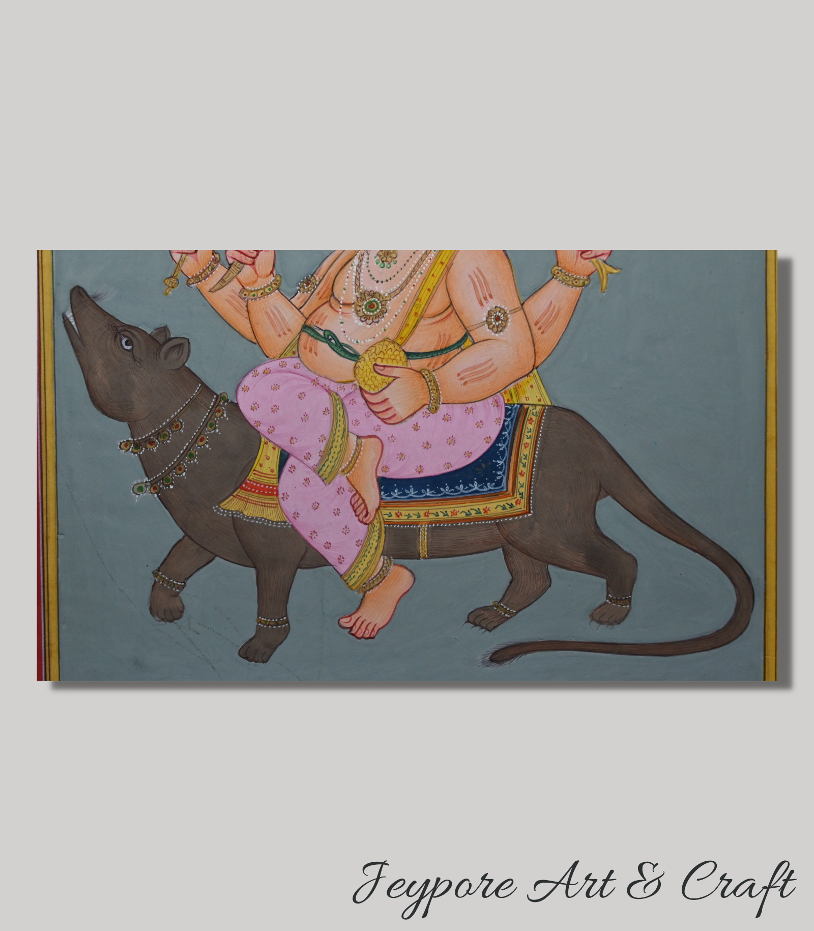 God Ganesh Miniature Painting