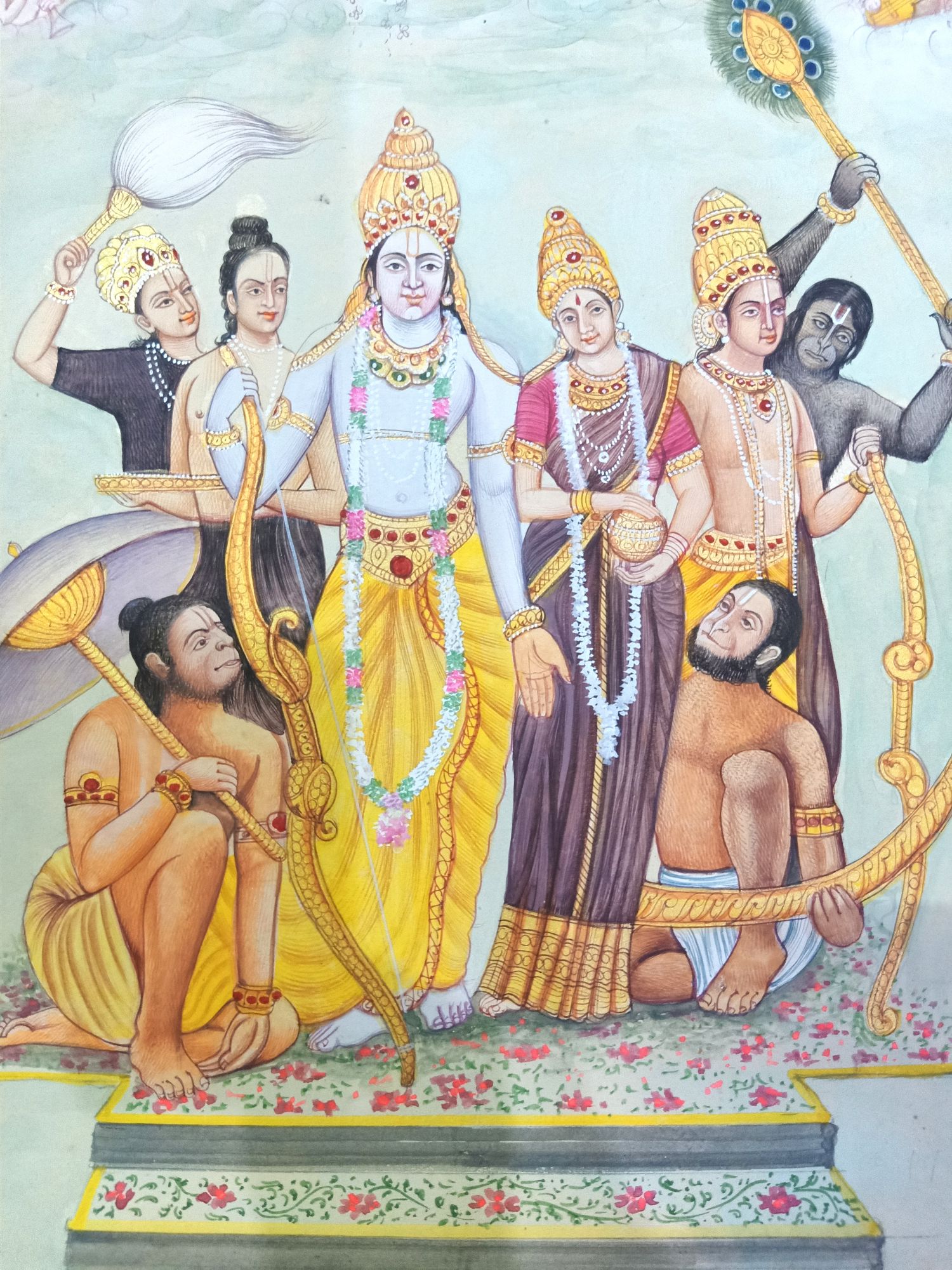 Lord Ram Miniature Painting
