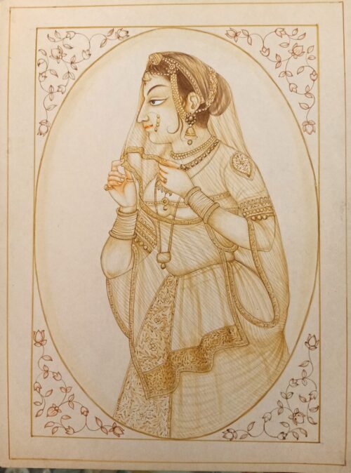 Rajputana Maharani Portrait Painting