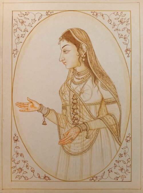 Rajputana Maharani Portrait Painting