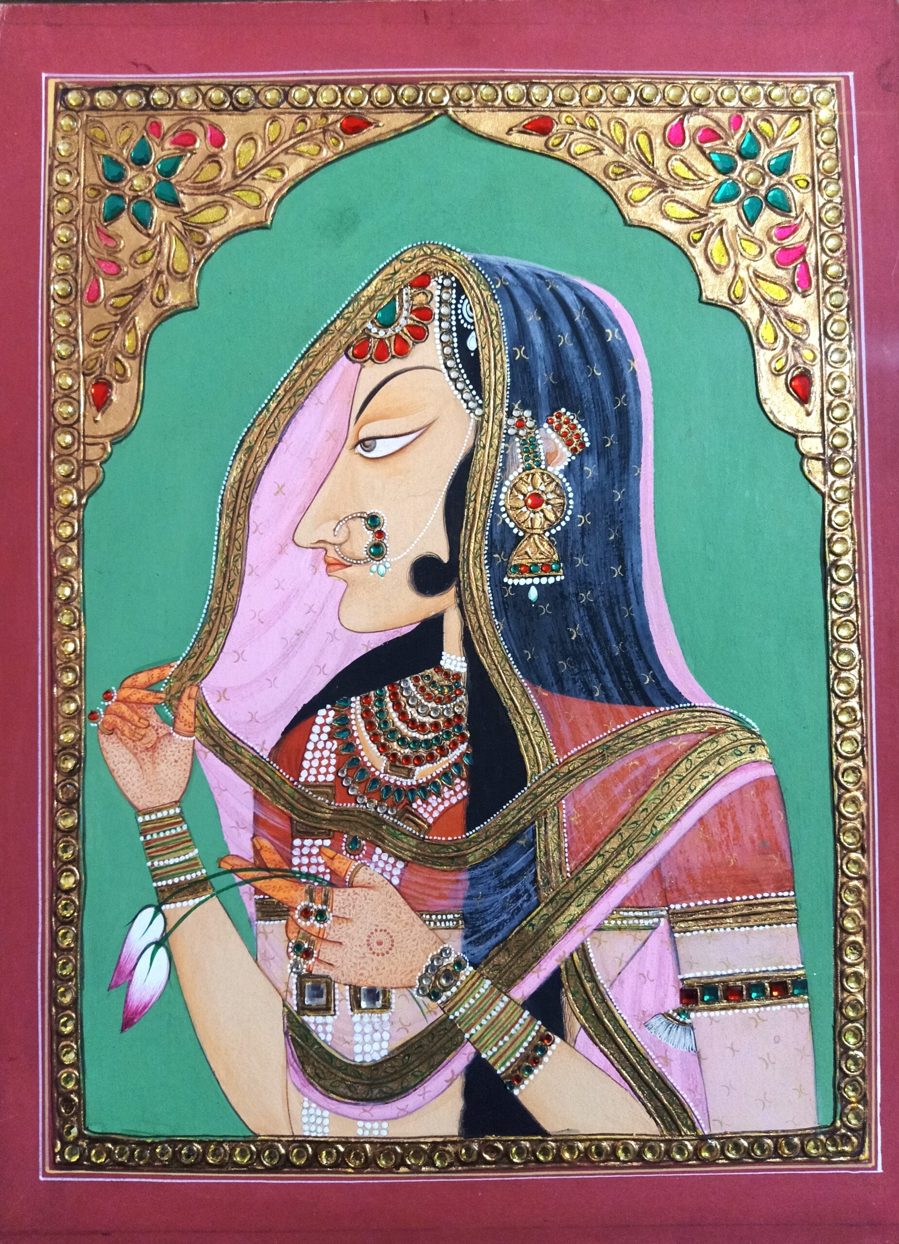Rajputana Maharani Portrait Painting