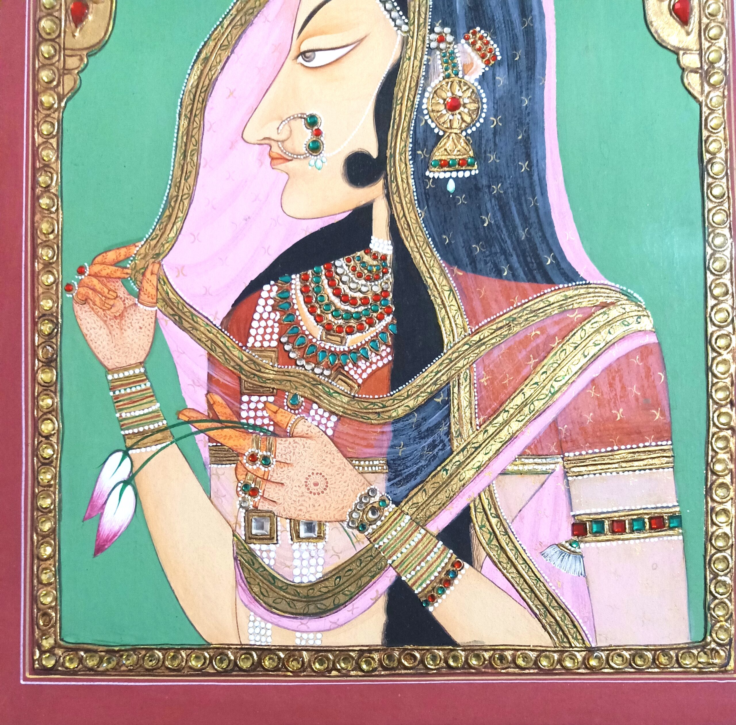 Rajputana Maharani Portrait Painting