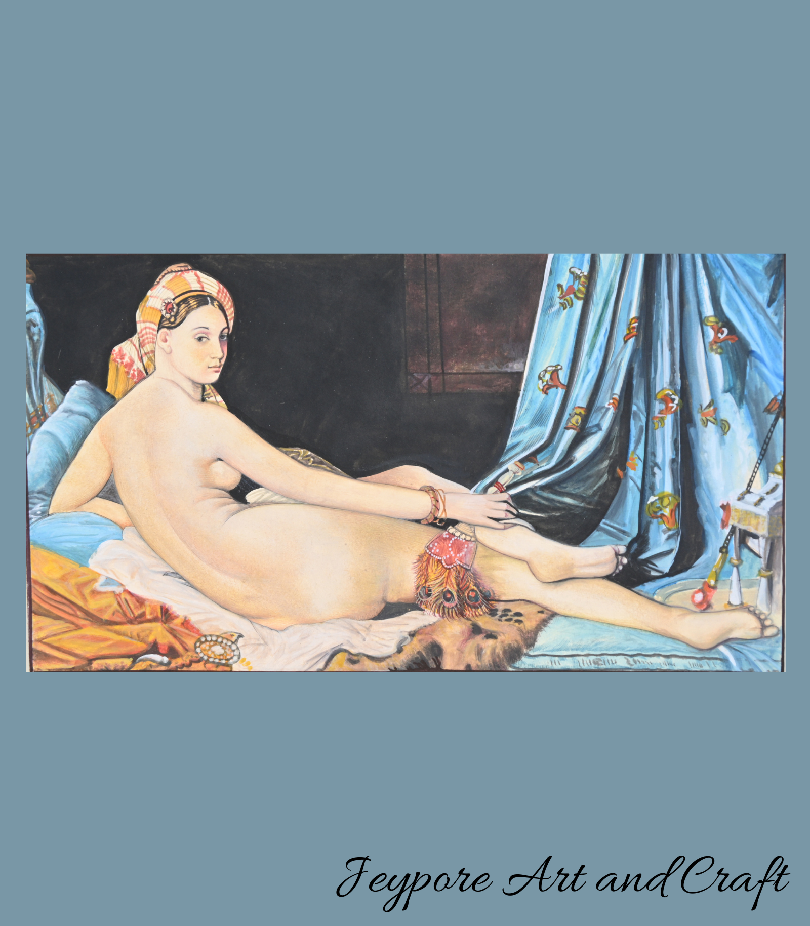 Persian Nude Portrait Painting